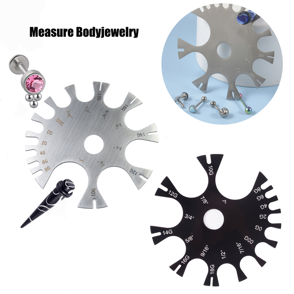 Herramienta de rueda de calibr - Body Jewelry Gauge Sizes reseña y precio