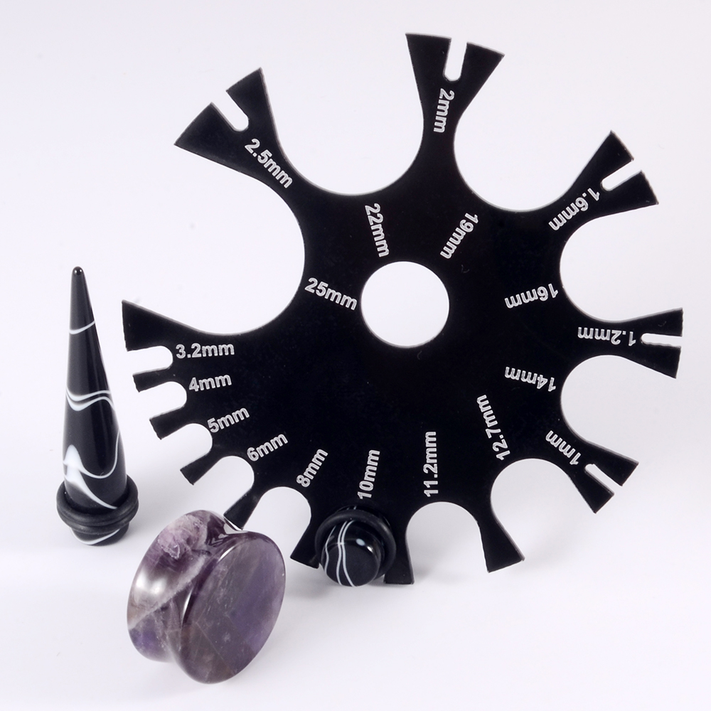 Herramienta de rueda de calibr - Body Jewelry Gauge Sizes reseña y precio
