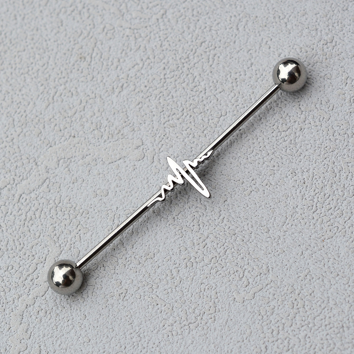 1 unidad de arete industrial l - Industrial Barbell Long reseña y precio