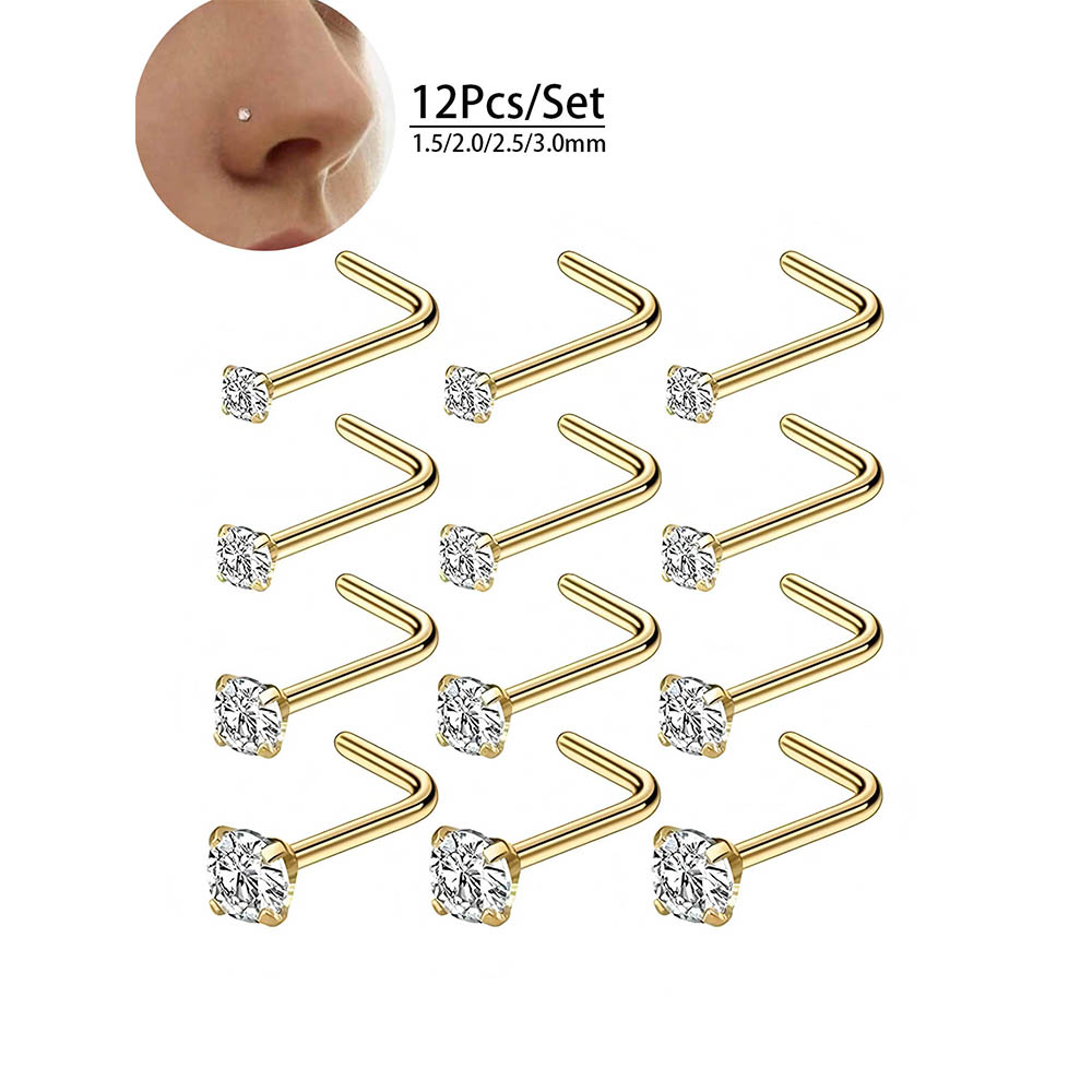 Juego completo de 12 piezas de - Body Jewelry Diamond reseña y precio