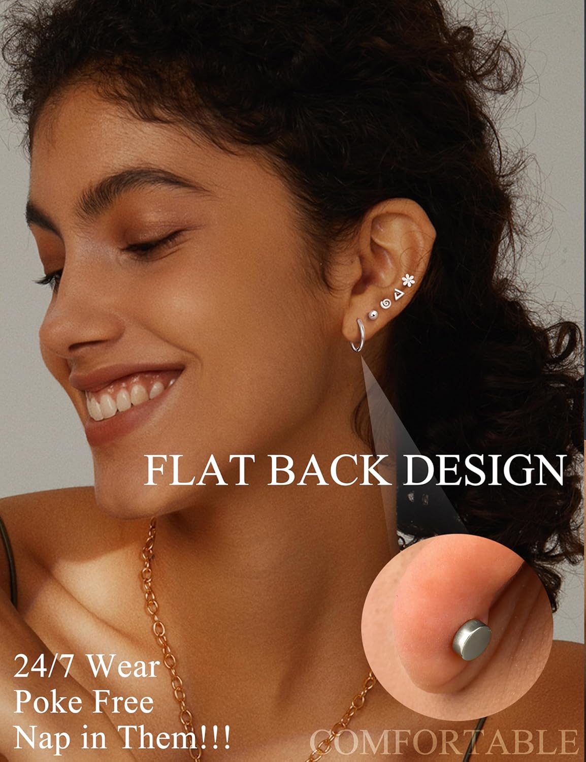 FASACCO 1 par de pendientes de - Body Jewelry Hypoallergenic reseña y precio